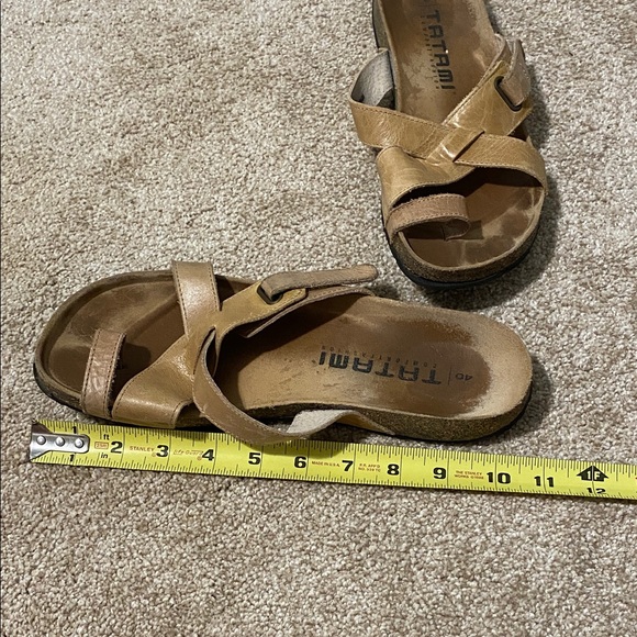 Tatami Birkenstock Tan Leather Sandals 40 - Picture 5 of 6